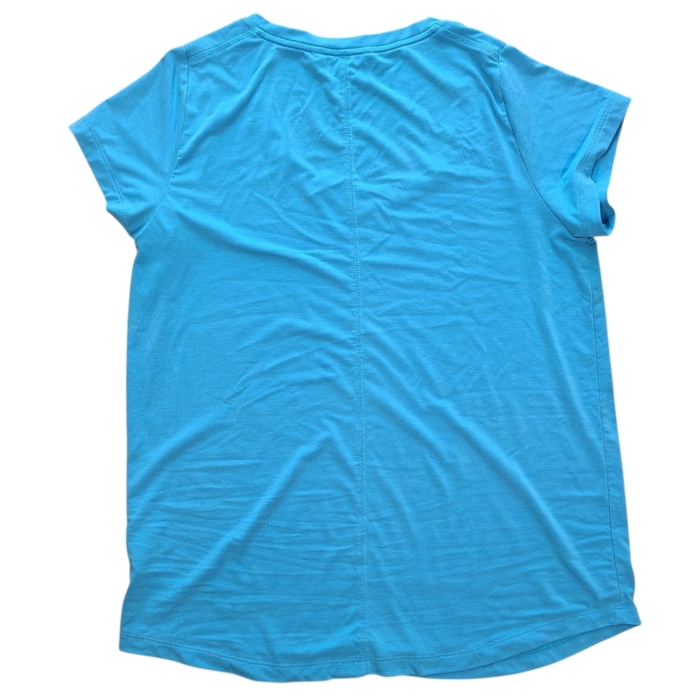 Athleta Short Sleeve Scoop Neck Tops Bundle S (Fits M) Mint Blue 2 Pack - Picture 3 of 10
